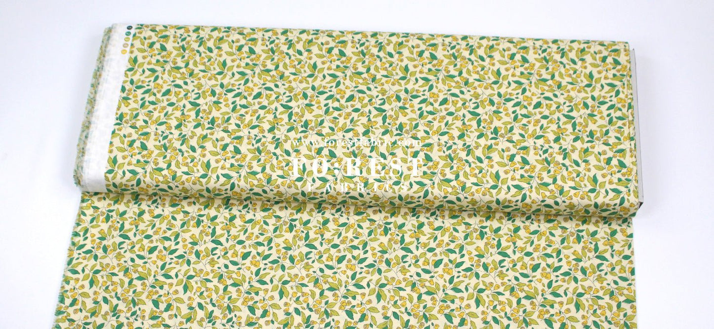 Quilting Liberty - Chiming Bells fabric A - FO:REST Fabric 布恩堂Liberty fabrictana lawnjapanese fabricykk zipper