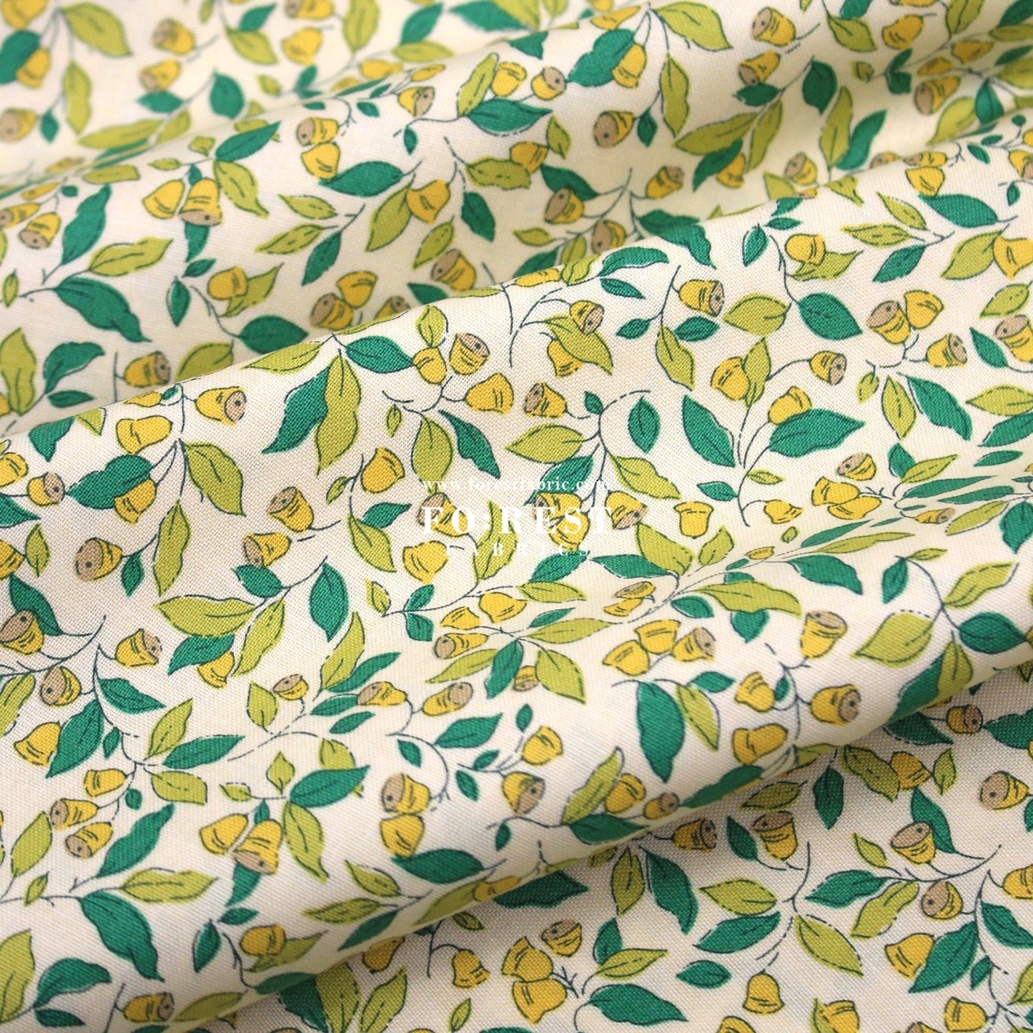 Quilting Liberty - Chiming Bells fabric A - FO:REST Fabric 布恩堂Liberty fabrictana lawnjapanese fabricykk zipper