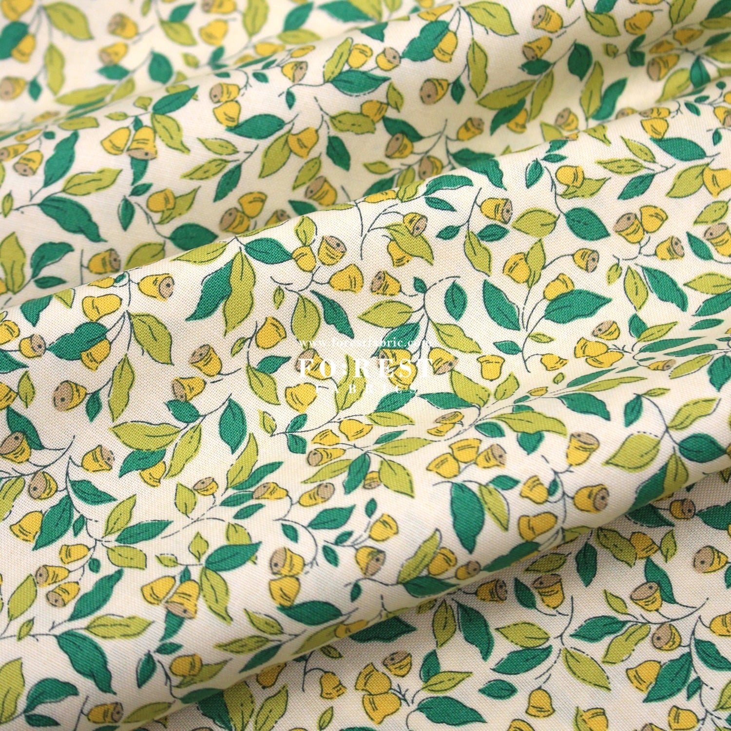 Quilting Liberty - Chiming Bells fabric A - FO:REST Fabric 布恩堂Liberty fabrictana lawnjapanese fabricykk zipper