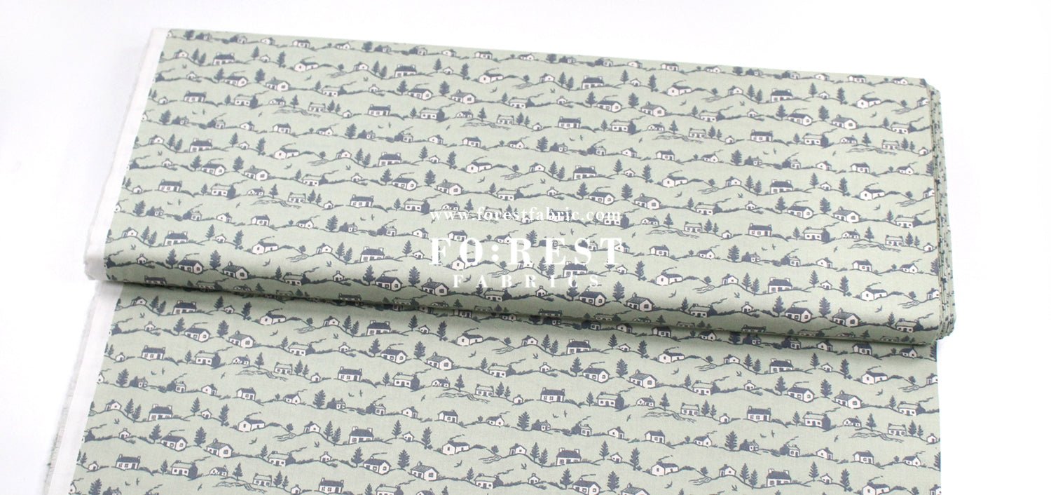 Quilting Liberty - Coastal Cottages A - FO:REST Fabric 布恩堂Liberty fabrictana lawnjapanese fabricykk zipper
