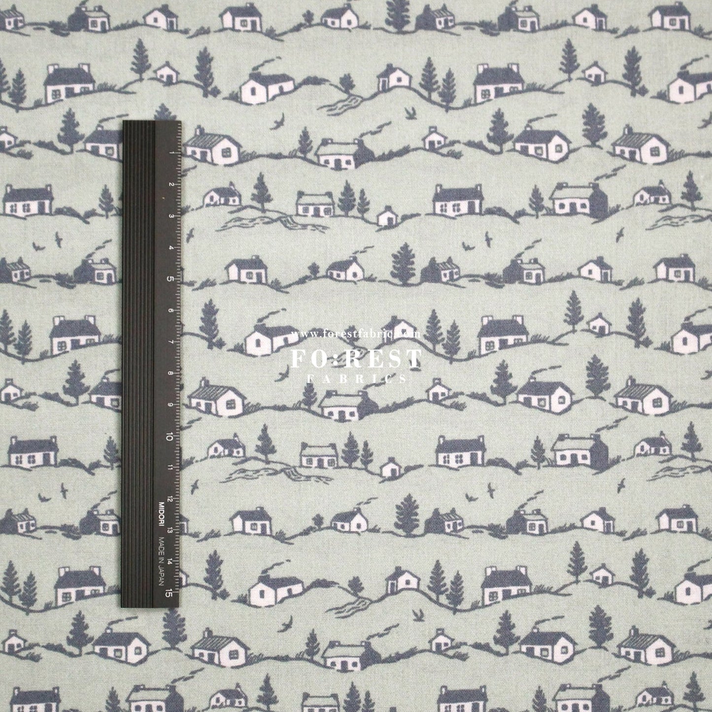 Quilting Liberty - Coastal Cottages A - FO:REST Fabric 布恩堂Liberty fabrictana lawnjapanese fabricykk zipper