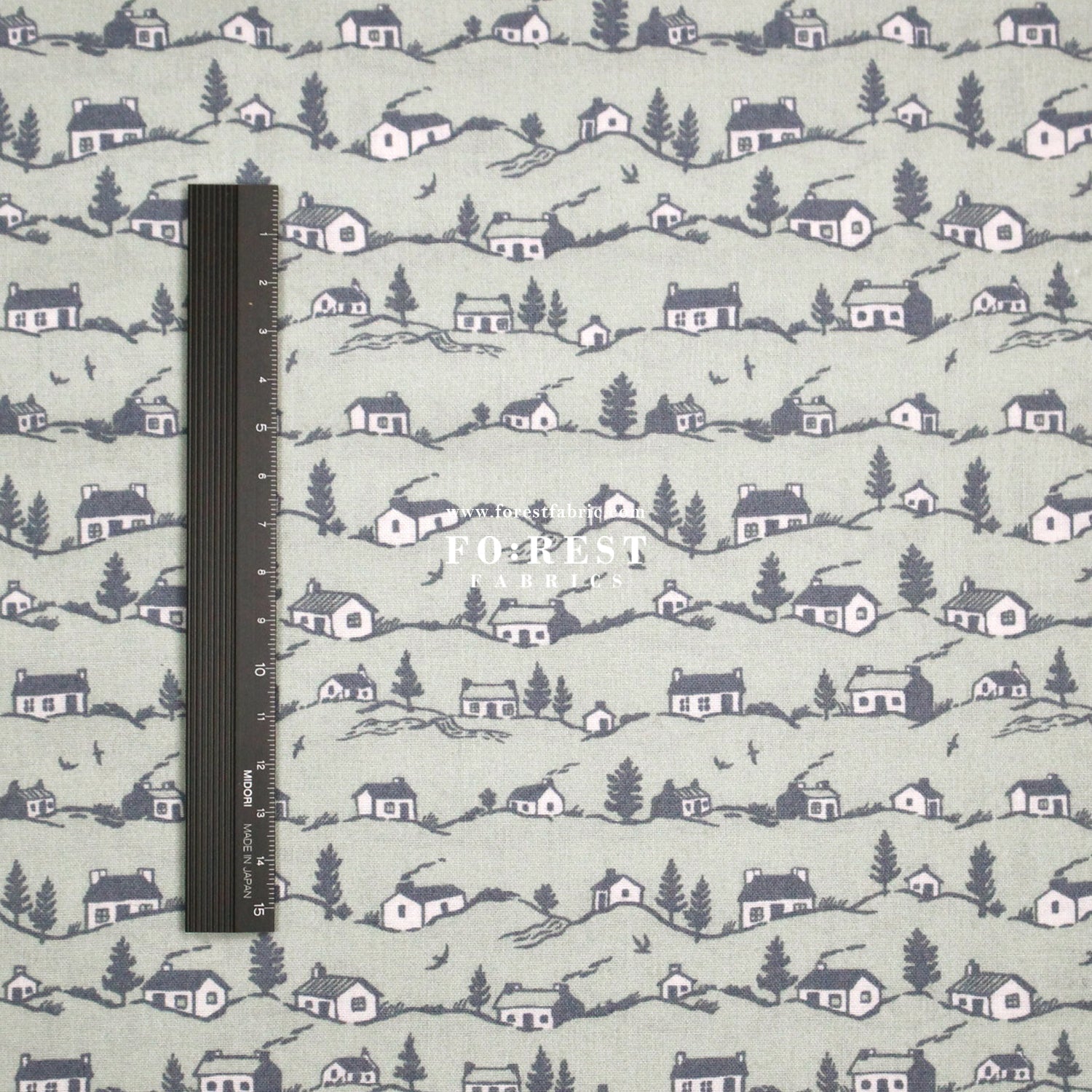 Quilting Liberty - Coastal Cottages A - FO:REST Fabric 布恩堂Liberty fabrictana lawnjapanese fabricykk zipper
