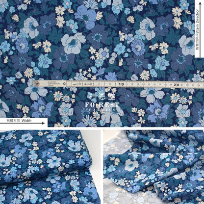 Quilting Liberty - Cosmos Field A Lasenby Cotton