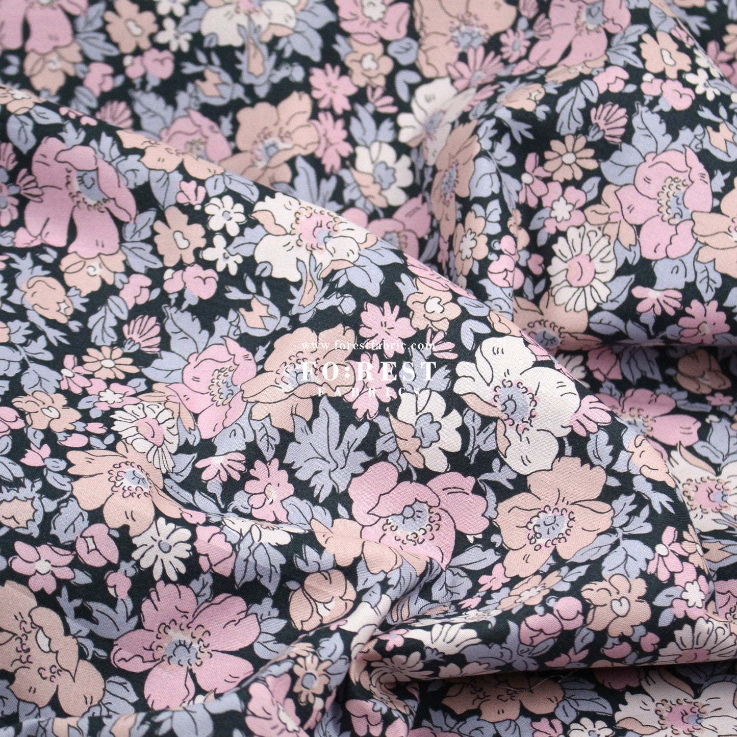 Quilting Liberty - Cosmos Park 275cm Wide Width fabric - FO:REST Fabric 布恩堂Liberty fabrictana lawnjapanese fabricykk zipper