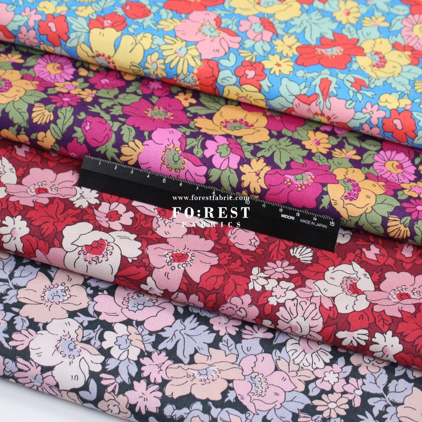 Quilting Liberty - Cosmos Park 275cm Wide Width fabric - FO:REST Fabric 布恩堂Liberty fabrictana lawnjapanese fabricykk zipper