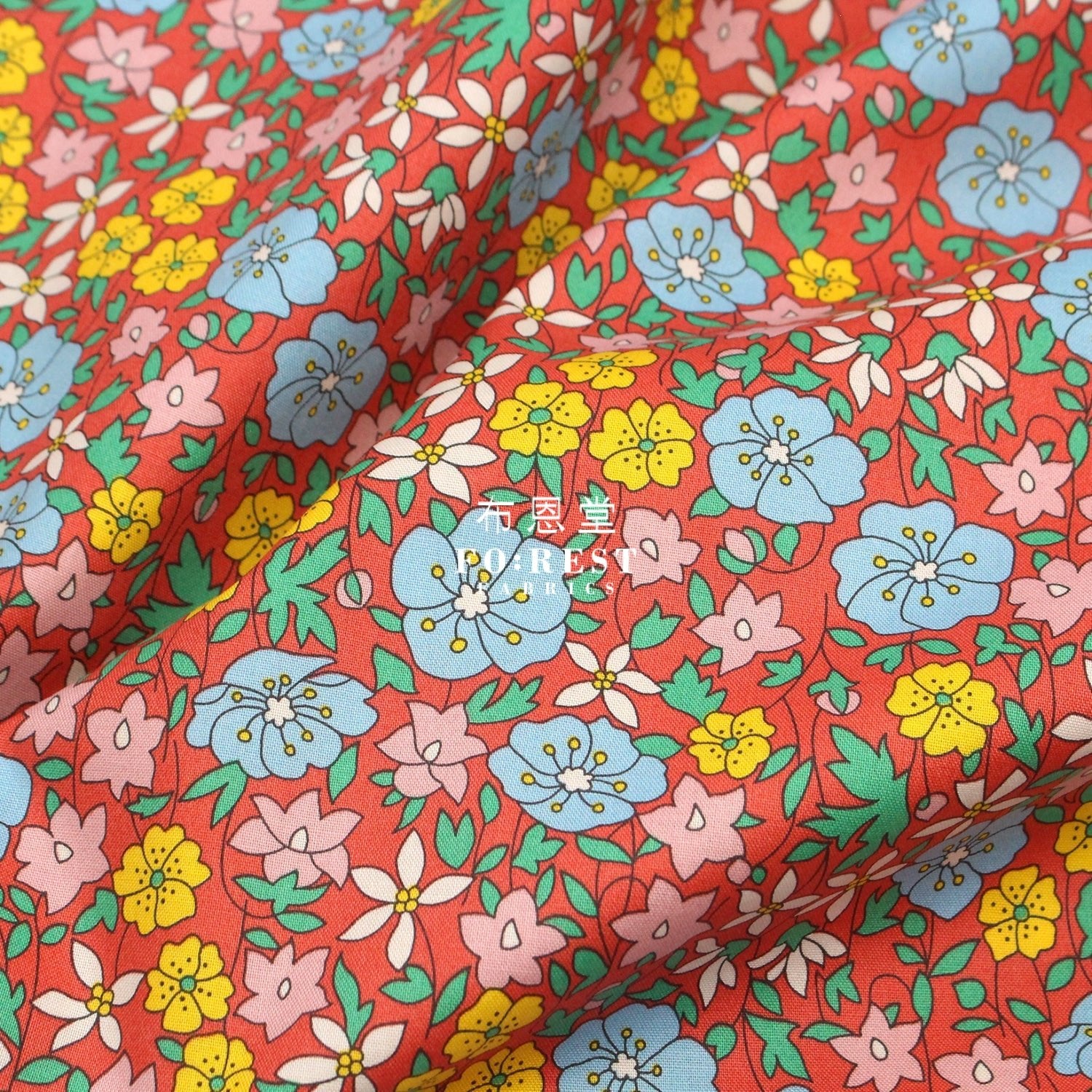 Quilting Liberty - Daisy Delight B - FO:REST Fabric 布恩堂Liberty fabrictana lawnjapanese fabricykk zipper