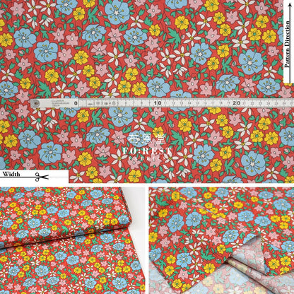 Quilting Liberty - Daisy Delight B - FO:REST Fabric 布恩堂Liberty fabrictana lawnjapanese fabricykk zipper