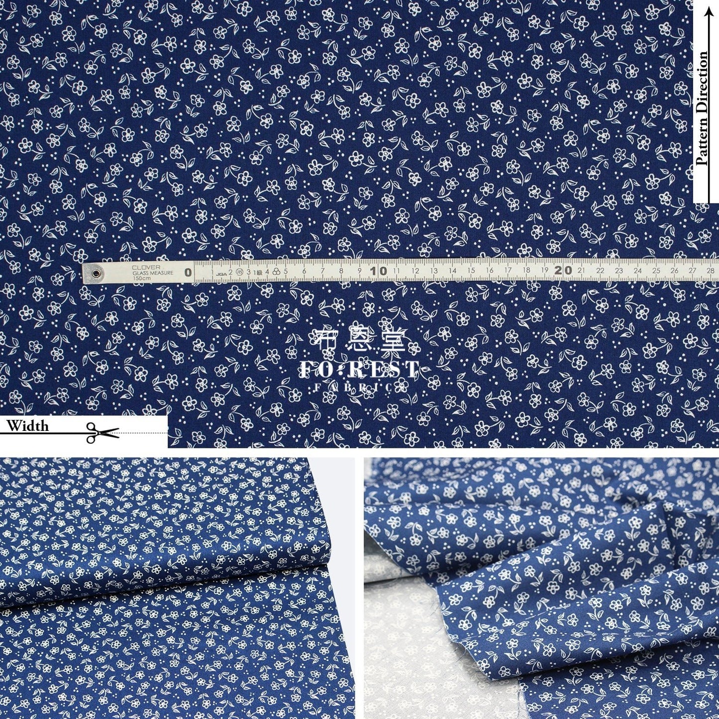 Quilting Liberty - Daisy Doodle A - FO:REST Fabric 布恩堂Liberty fabrictana lawnjapanese fabricykk zipper