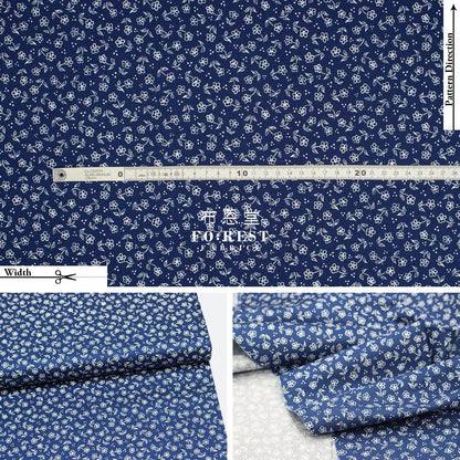Quilting Liberty - Daisy Doodle A - FO:REST Fabric 布恩堂Liberty fabrictana lawnjapanese fabricykk zipper