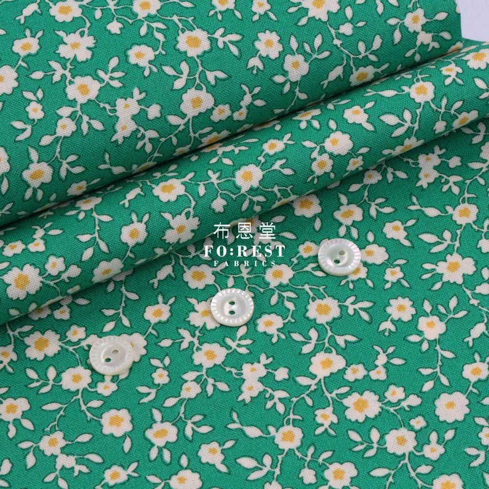 Quilting Liberty - Daisy Trail A - FO:REST Fabric 布恩堂Liberty fabrictana lawnjapanese fabricykk zipper