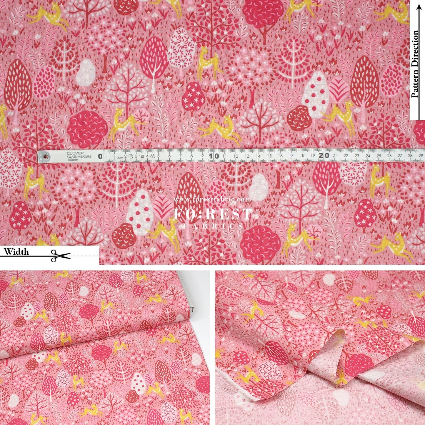 Quilting Liberty - Dancing Deer fabric B - FO:REST Fabric 布恩堂Liberty fabrictana lawnjapanese fabricykk zipper