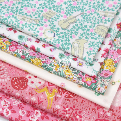 Quilting Liberty - Dancing Deer fabric B - FO:REST Fabric 布恩堂Liberty fabrictana lawnjapanese fabricykk zipper