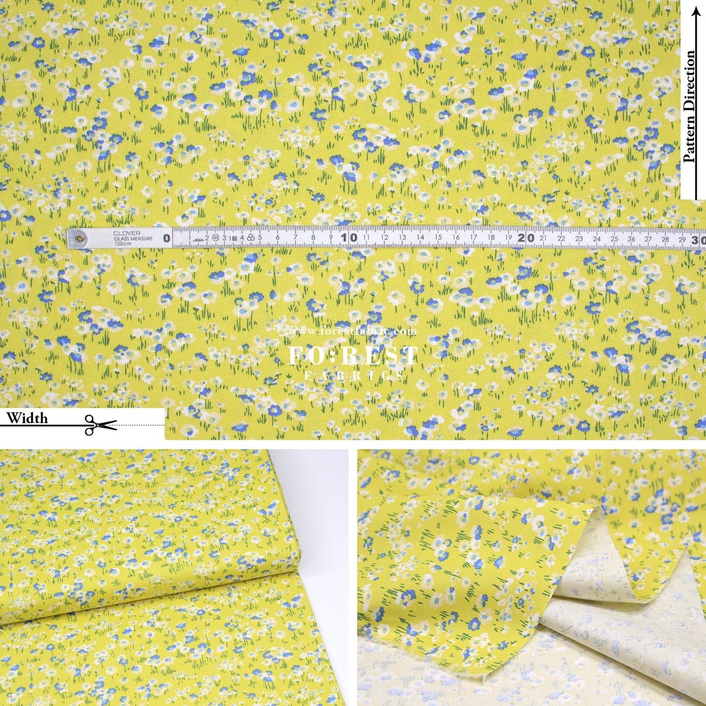 Quilting Liberty - Darling Daisies fabric B - FO:REST Fabric 布恩堂Liberty fabrictana lawnjapanese fabricykk zipper