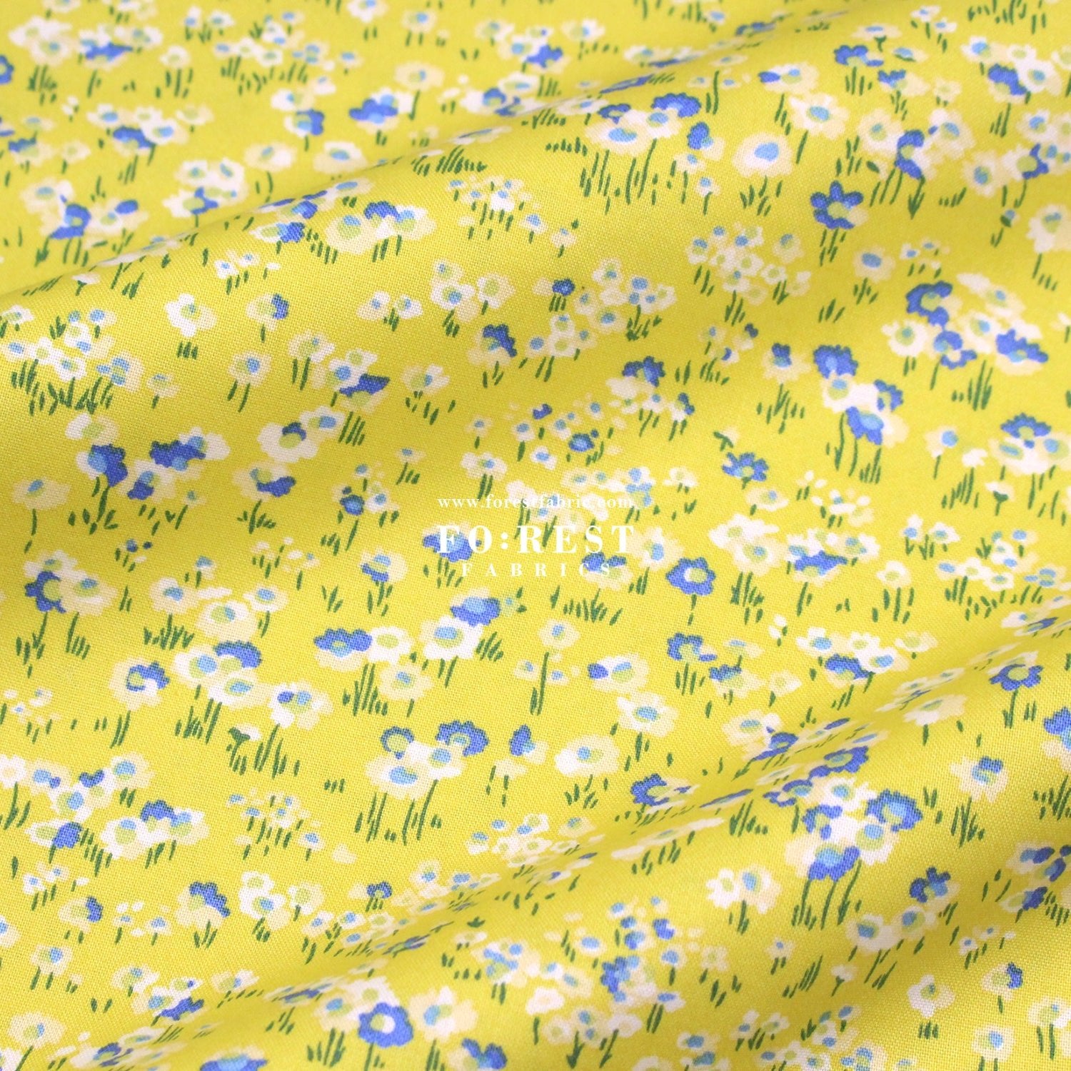 Quilting Liberty - Darling Daisies fabric B - FO:REST Fabric 布恩堂Liberty fabrictana lawnjapanese fabricykk zipper