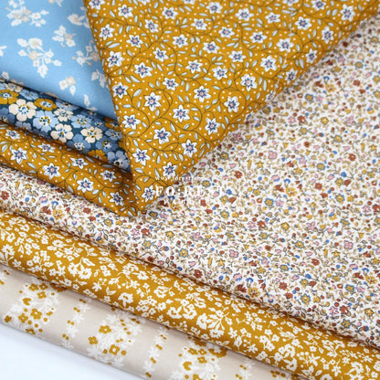 Quilting Liberty - Denim Florals 1 fabric - FO:REST Fabric 布恩堂Liberty fabrictana lawnjapanese fabricykk zipper