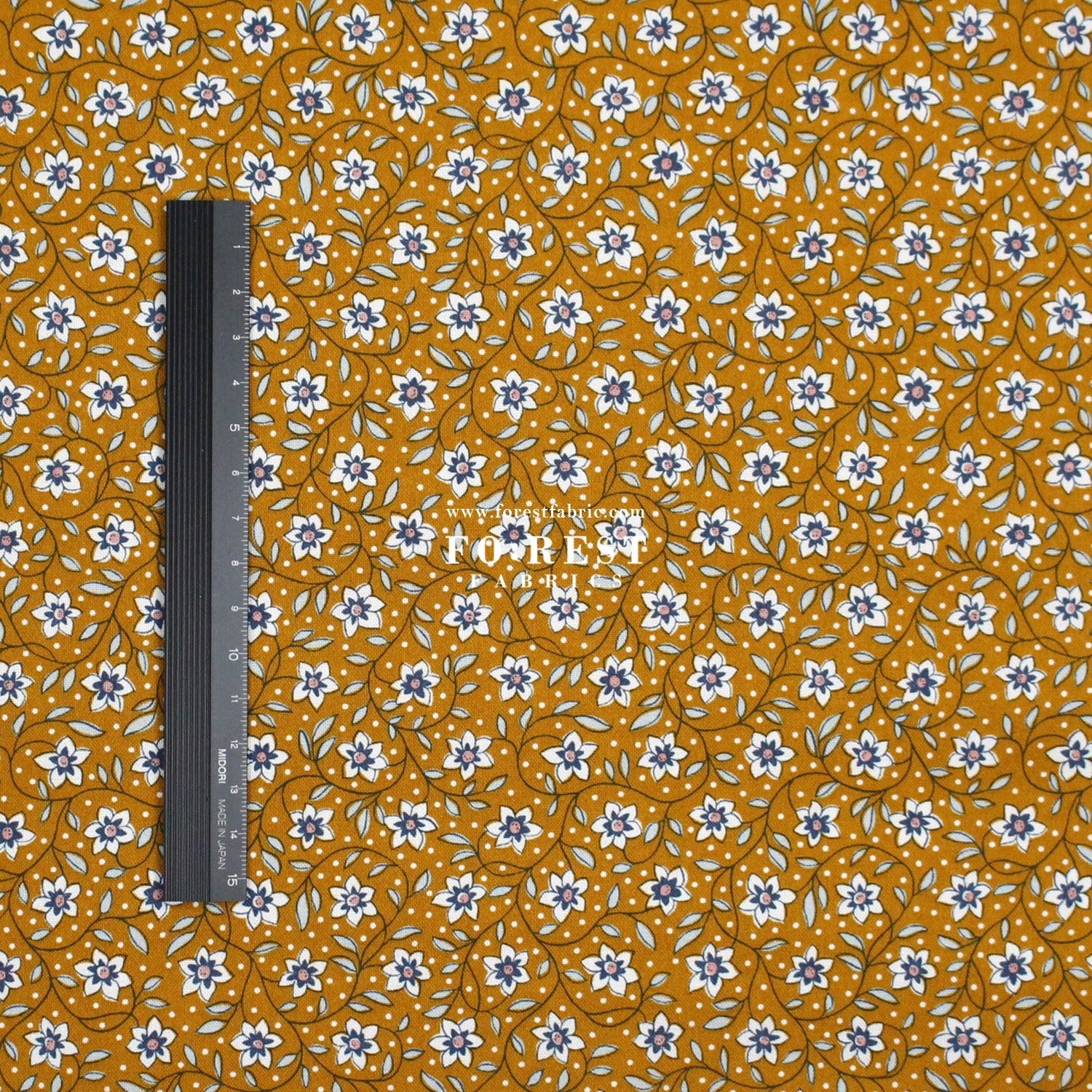 Quilting Liberty - Denim Florals 1 fabric - FO:REST Fabric 布恩堂Liberty fabrictana lawnjapanese fabricykk zipper