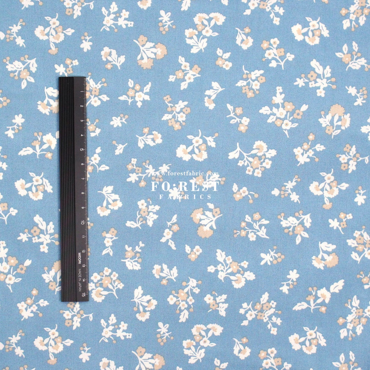Quilting Liberty - Denim Florals 1 fabric - FO:REST Fabric 布恩堂Liberty fabrictana lawnjapanese fabricykk zipper