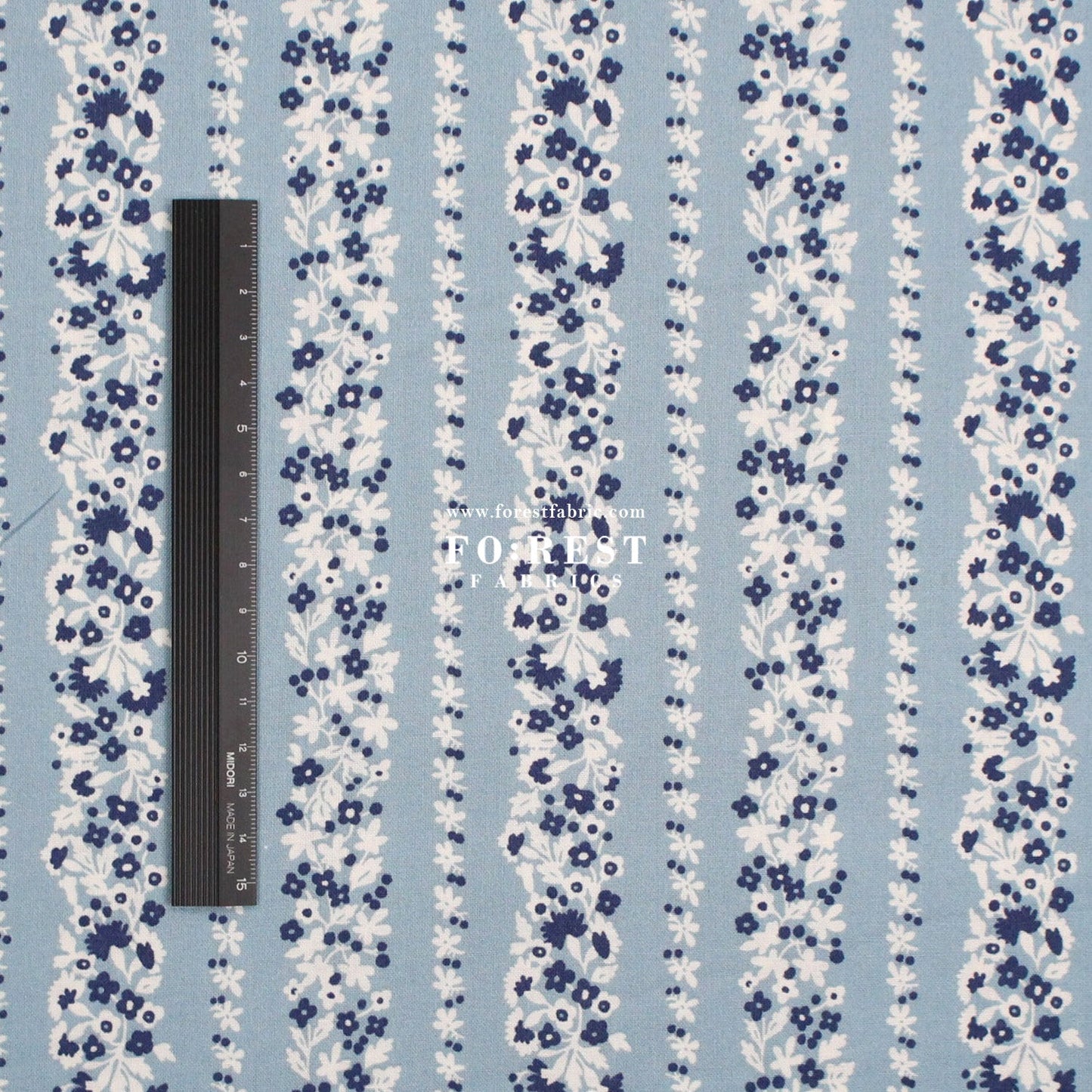 Quilting Liberty - Denim Florals 2 fabric - FO:REST Fabric 布恩堂Liberty fabrictana lawnjapanese fabricykk zipper