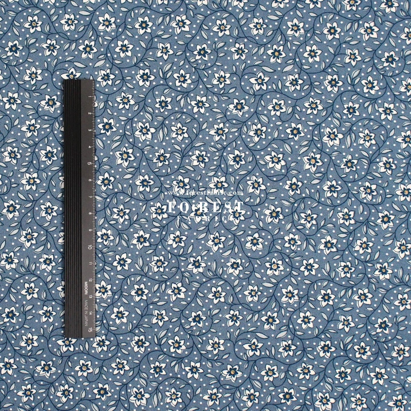 Quilting Liberty - Denim Florals 2 fabric - FO:REST Fabric 布恩堂Liberty fabrictana lawnjapanese fabricykk zipper