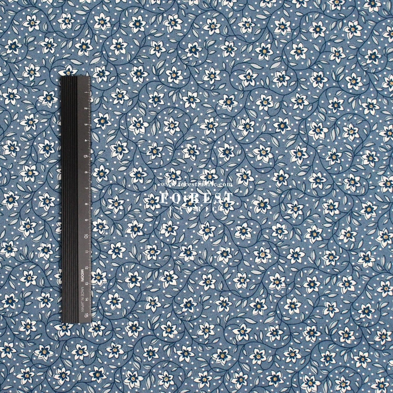 Quilting Liberty - Denim Florals 2 fabric - FO:REST Fabric 布恩堂Liberty fabrictana lawnjapanese fabricykk zipper