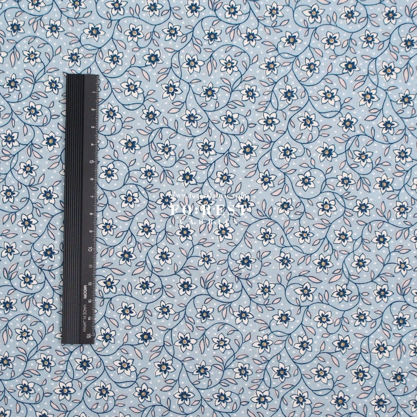 Quilting Liberty - Denim Florals 2 fabric - FO:REST Fabric 布恩堂Liberty fabrictana lawnjapanese fabricykk zipper
