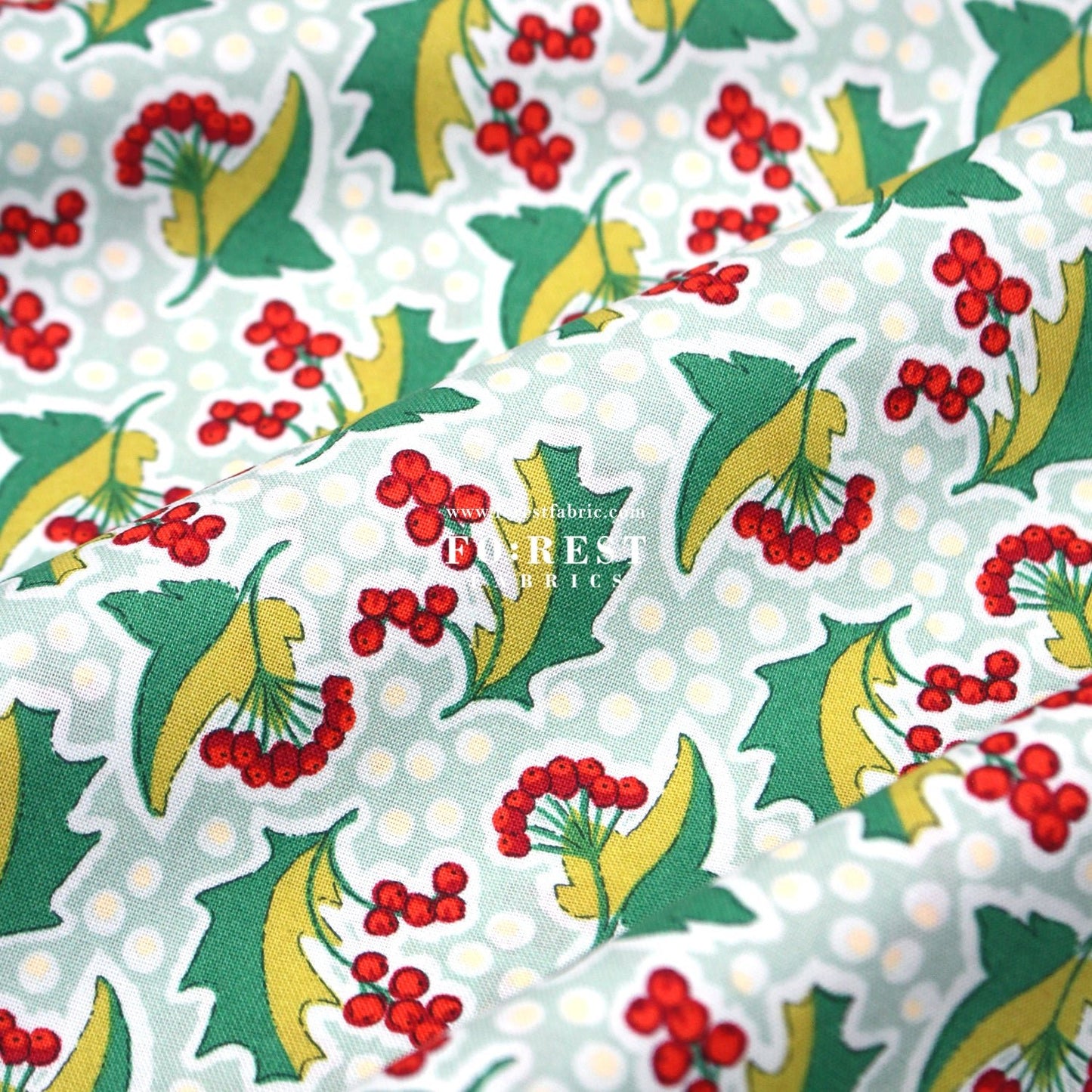Quilting Liberty - Festive Flora fabric A - FO:REST Fabric 布恩堂Liberty fabrictana lawnjapanese fabricykk zipper