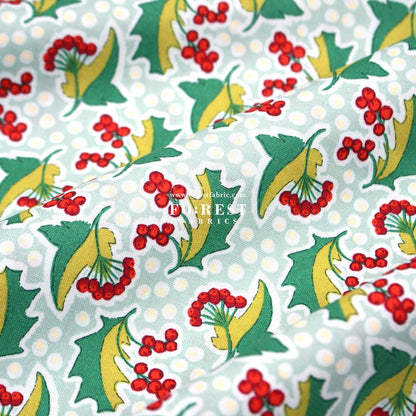 Quilting Liberty - Festive Flora fabric A - FO:REST Fabric 布恩堂Liberty fabrictana lawnjapanese fabricykk zipper
