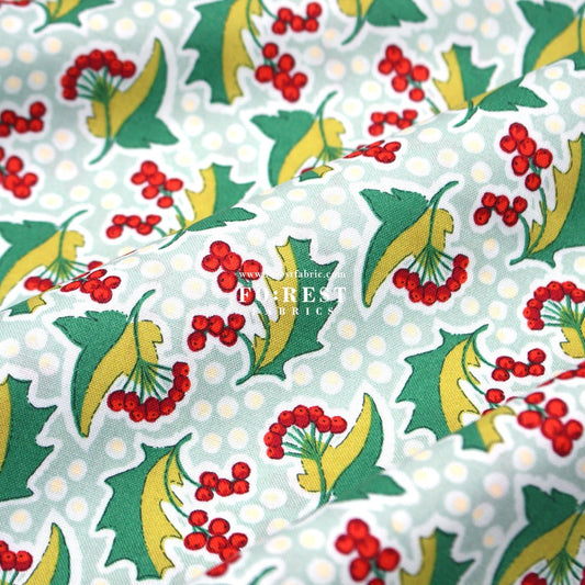 Quilting Liberty - Festive Flora fabric A - FO:REST Fabric 布恩堂Liberty fabrictana lawnjapanese fabricykk zipper