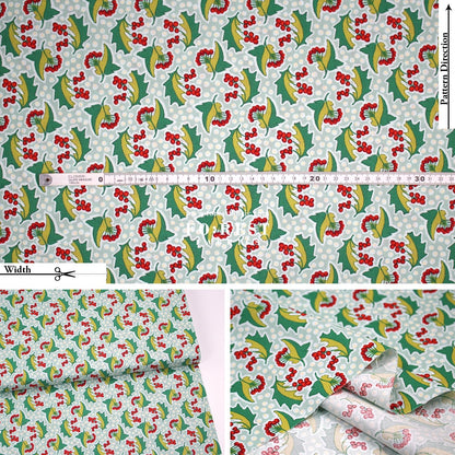 Quilting Liberty - Festive Flora fabric A - FO:REST Fabric 布恩堂Liberty fabrictana lawnjapanese fabricykk zipper
