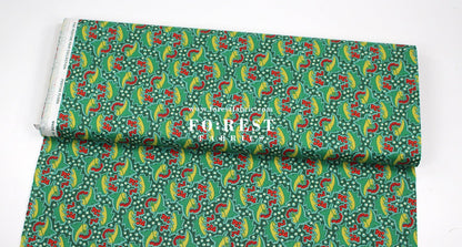 Quilting Liberty - Festive Flora fabric B - FO:REST Fabric 布恩堂Liberty fabrictana lawnjapanese fabricykk zipper