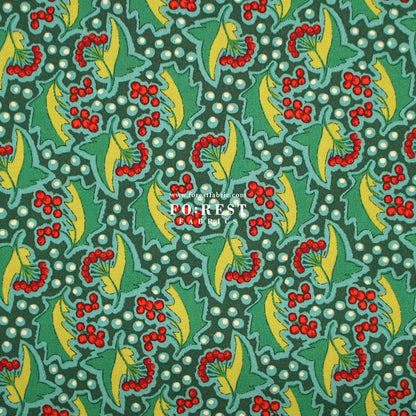 Quilting Liberty - Festive Flora fabric B - FO:REST Fabric 布恩堂Liberty fabrictana lawnjapanese fabricykk zipper