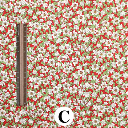 Quilting Liberty - Festive Greetings 1 fabric - FO:REST Fabric 布恩堂Liberty fabrictana lawnjapanese fabricykk zipper