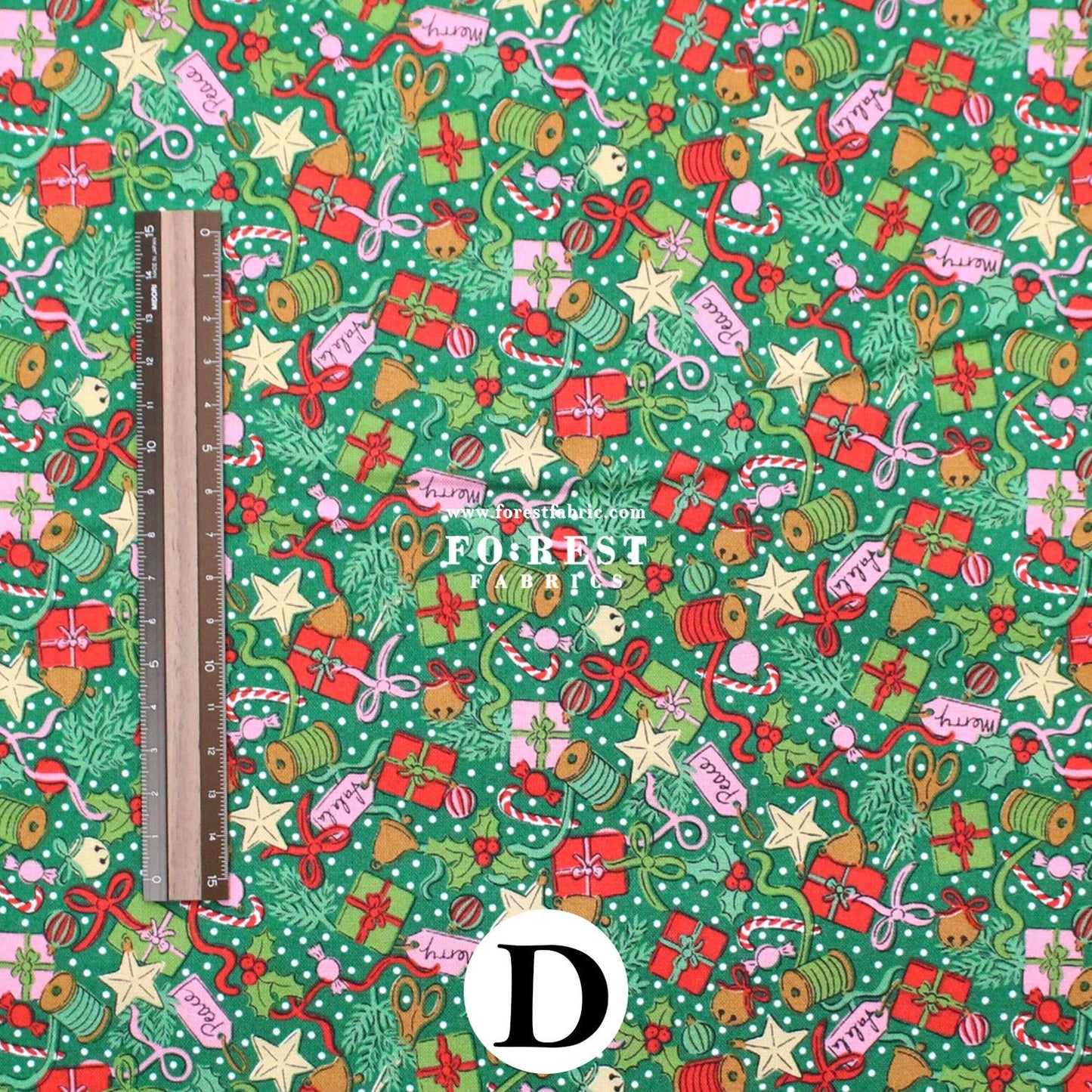 Quilting Liberty - Festive Greetings 1 fabric - FO:REST Fabric 布恩堂Liberty fabrictana lawnjapanese fabricykk zipper