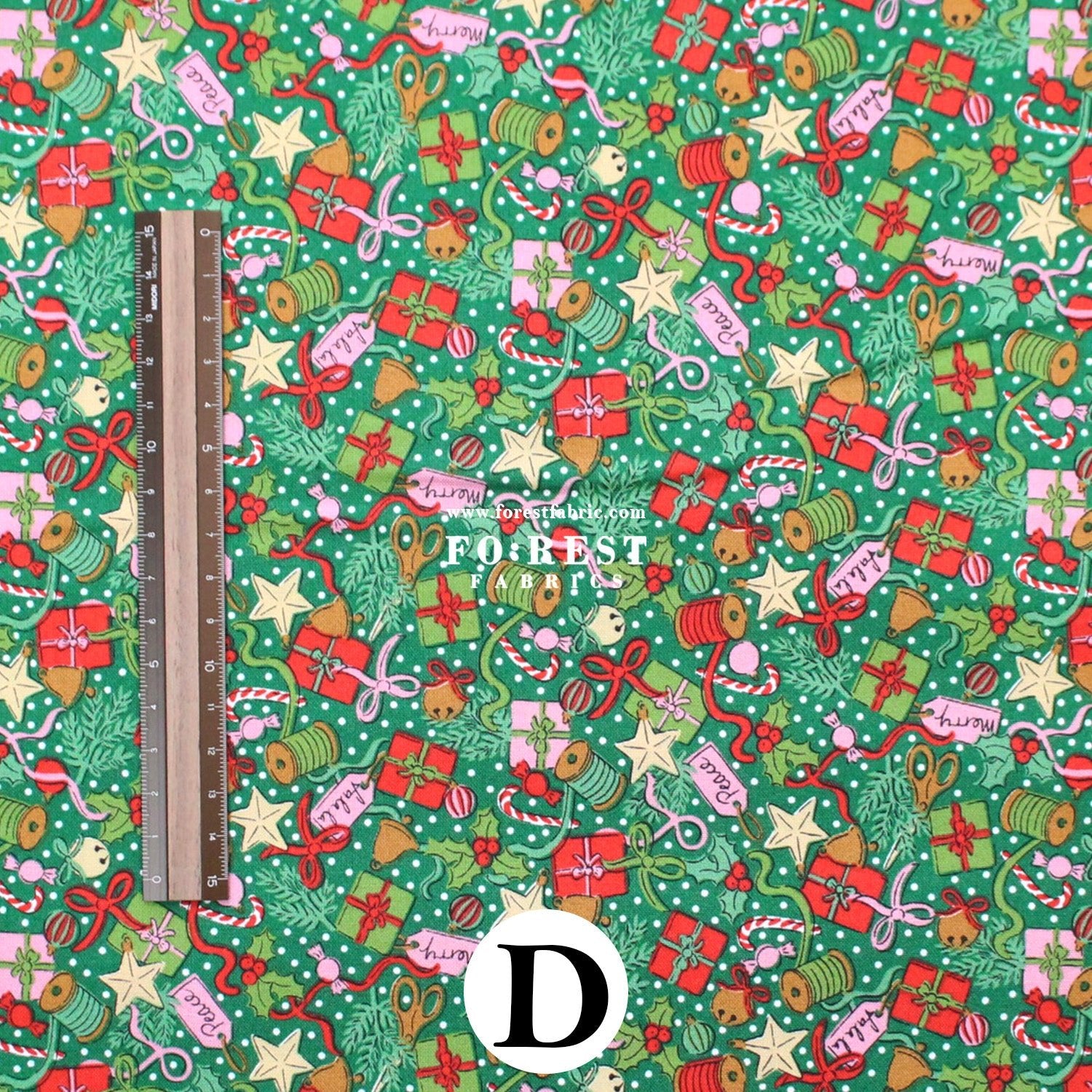 Quilting Liberty - Festive Greetings 1 fabric - FO:REST Fabric 布恩堂Liberty fabrictana lawnjapanese fabricykk zipper