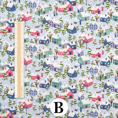 Quilting Liberty - Festive Greetings 1 fabric - FO:REST Fabric 布恩堂Liberty fabrictana lawnjapanese fabricykk zipper