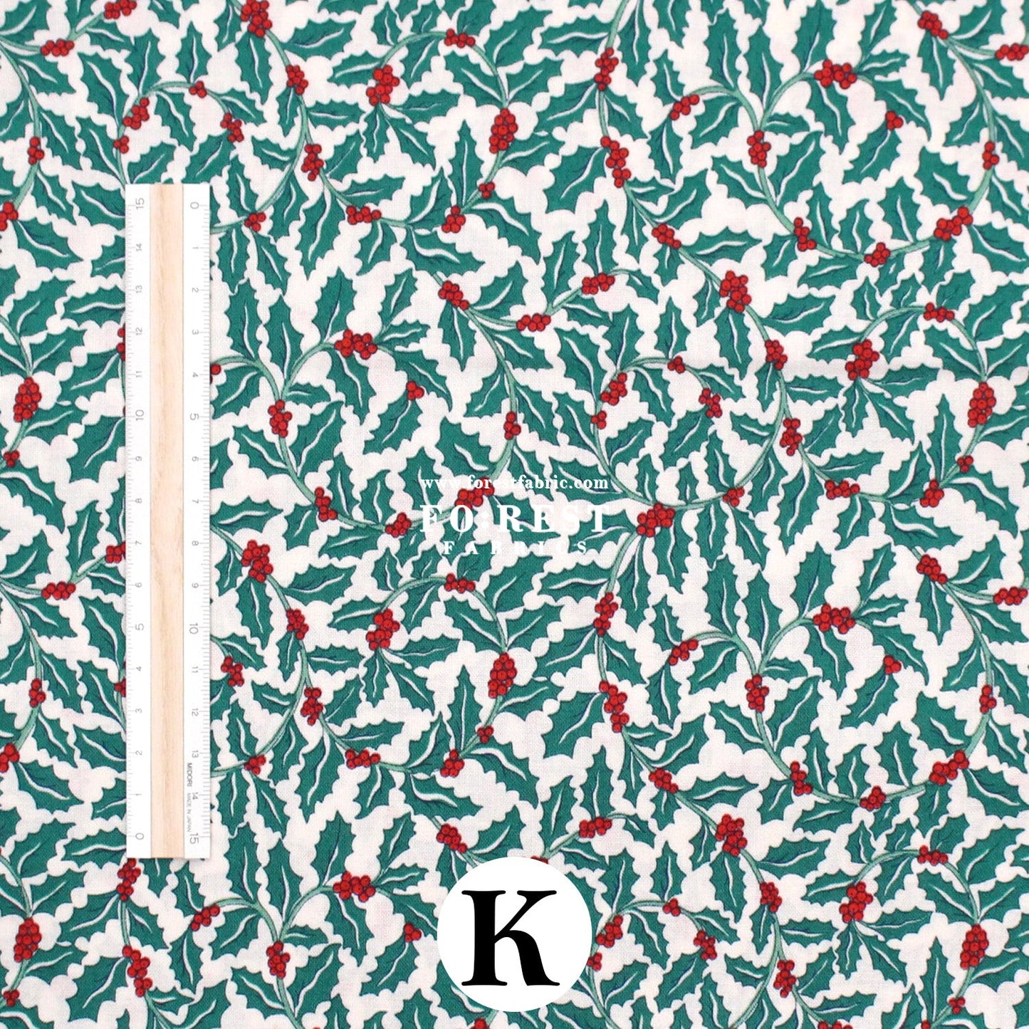 Quilting Liberty - Festive Greetings 2 fabric - FO:REST Fabric 布恩堂Liberty fabrictana lawnjapanese fabricykk zipper