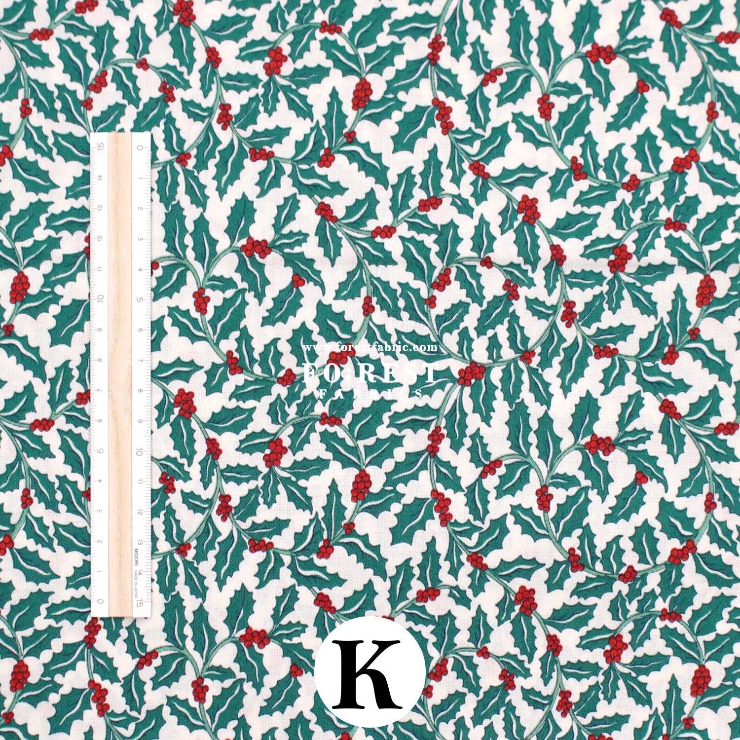 Quilting Liberty - Festive Greetings 2 fabric - FO:REST Fabric 布恩堂Liberty fabrictana lawnjapanese fabricykk zipper