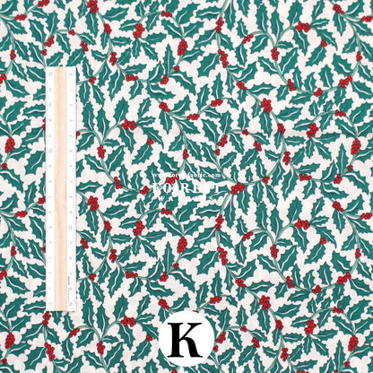 Quilting Liberty - Festive Greetings 2 fabric - FO:REST Fabric 布恩堂Liberty fabrictana lawnjapanese fabricykk zipper