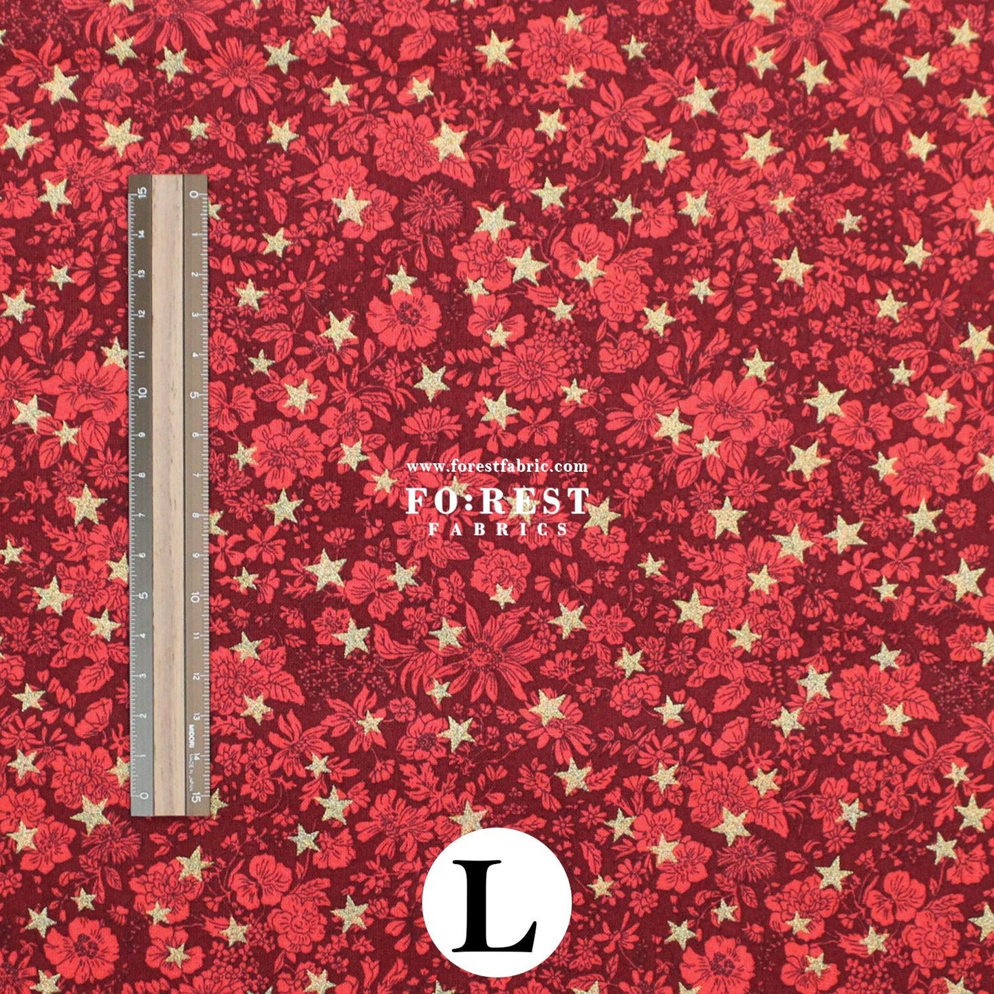 Quilting Liberty - Festive Greetings 2 fabric - FO:REST Fabric 布恩堂Liberty fabrictana lawnjapanese fabricykk zipper