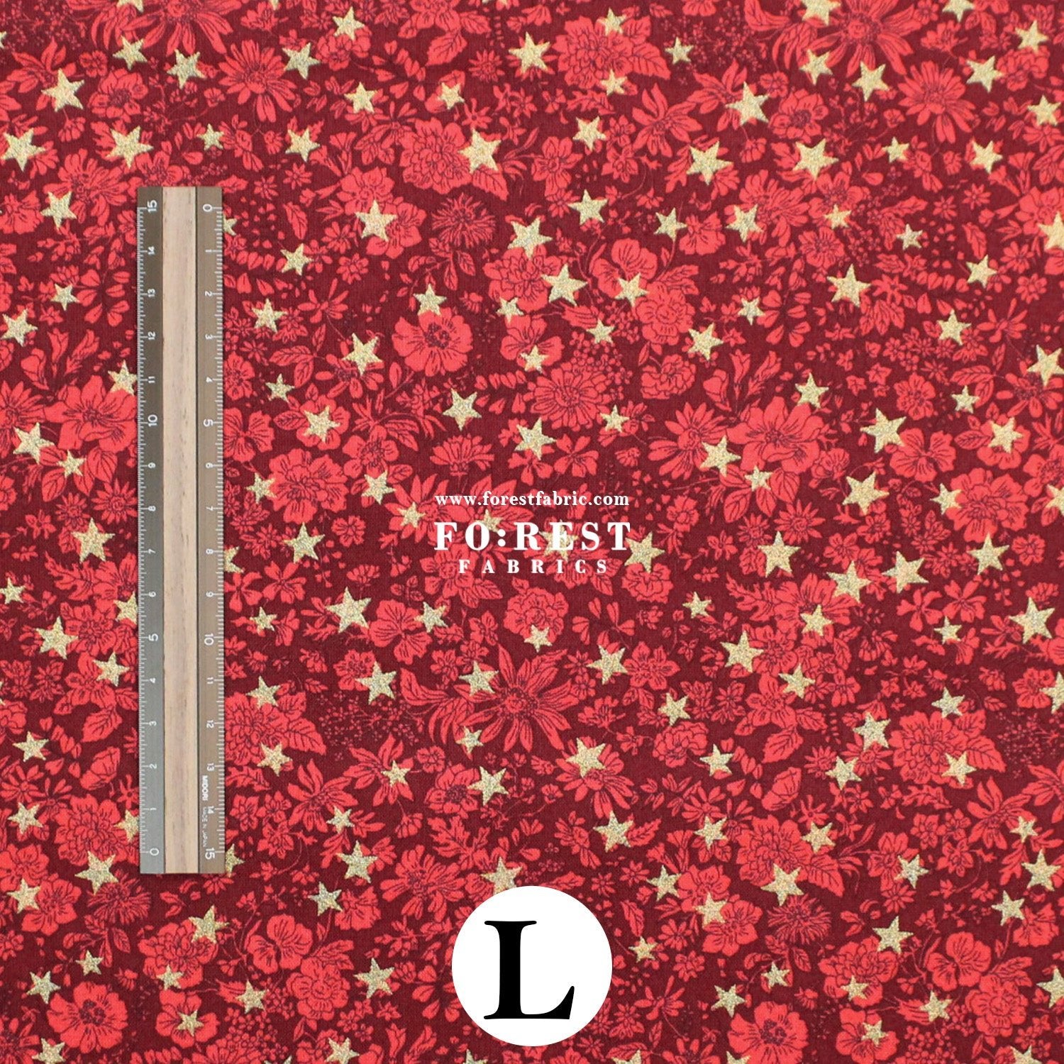 Quilting Liberty - Festive Greetings 2 fabric - FO:REST Fabric 布恩堂Liberty fabrictana lawnjapanese fabricykk zipper