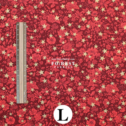Quilting Liberty - Festive Greetings 2 fabric - FO:REST Fabric 布恩堂Liberty fabrictana lawnjapanese fabricykk zipper