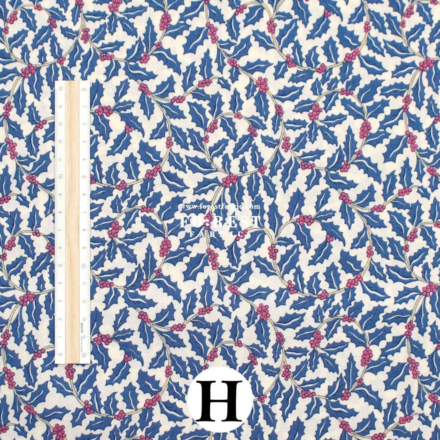 Quilting Liberty - Festive Greetings 2 fabric - FO:REST Fabric 布恩堂Liberty fabrictana lawnjapanese fabricykk zipper