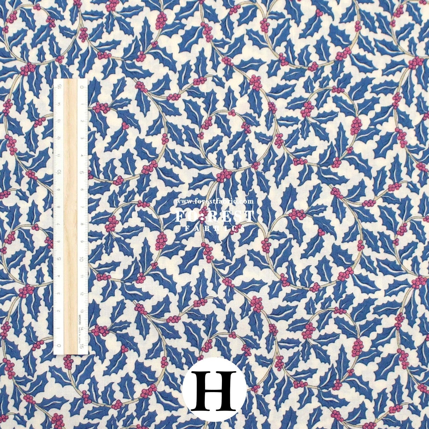 Quilting Liberty - Festive Greetings 2 fabric - FO:REST Fabric 布恩堂Liberty fabrictana lawnjapanese fabricykk zipper