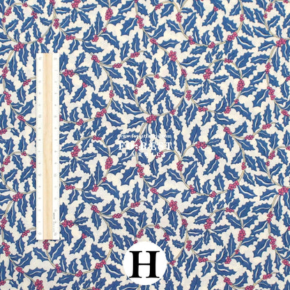 Quilting Liberty - Festive Greetings 2 fabric - FO:REST Fabric 布恩堂Liberty fabrictana lawnjapanese fabricykk zipper