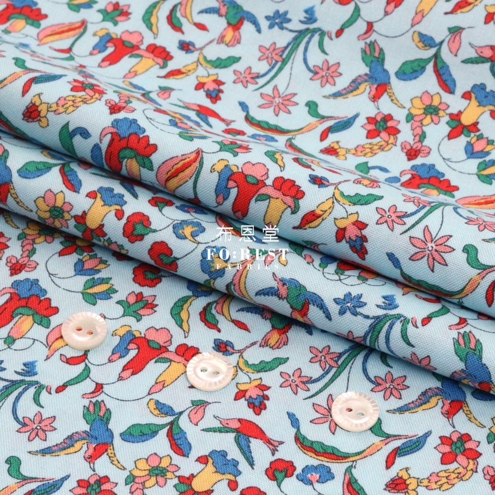 Quilting Liberty - Flora and fauna A - FO:REST Fabric 布恩堂Liberty fabrictana lawnjapanese fabricykk zipper