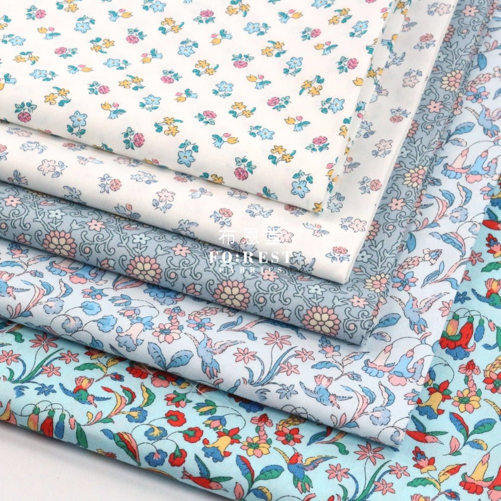 Quilting Liberty - Flora and fauna A - FO:REST Fabric 布恩堂Liberty fabrictana lawnjapanese fabricykk zipper