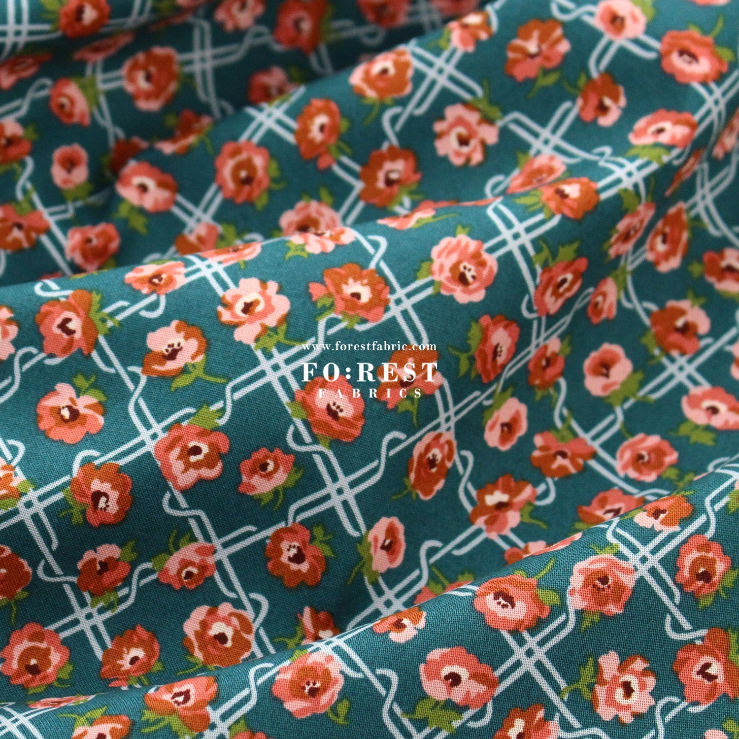 Quilting Liberty - Floral Nostalgia 1 fabric - FO:REST Fabric 布恩堂Liberty fabrictana lawnjapanese fabricykk zipper