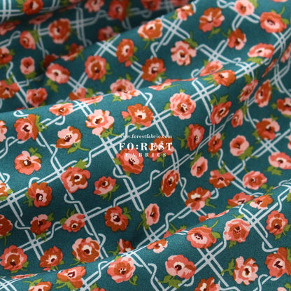 Quilting Liberty - Floral Nostalgia 1 fabric - FO:REST Fabric 布恩堂Liberty fabrictana lawnjapanese fabricykk zipper