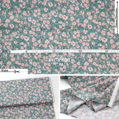 Quilting Liberty - Floral Nostalgia 1 fabric - FO:REST Fabric 布恩堂Liberty fabrictana lawnjapanese fabricykk zipper