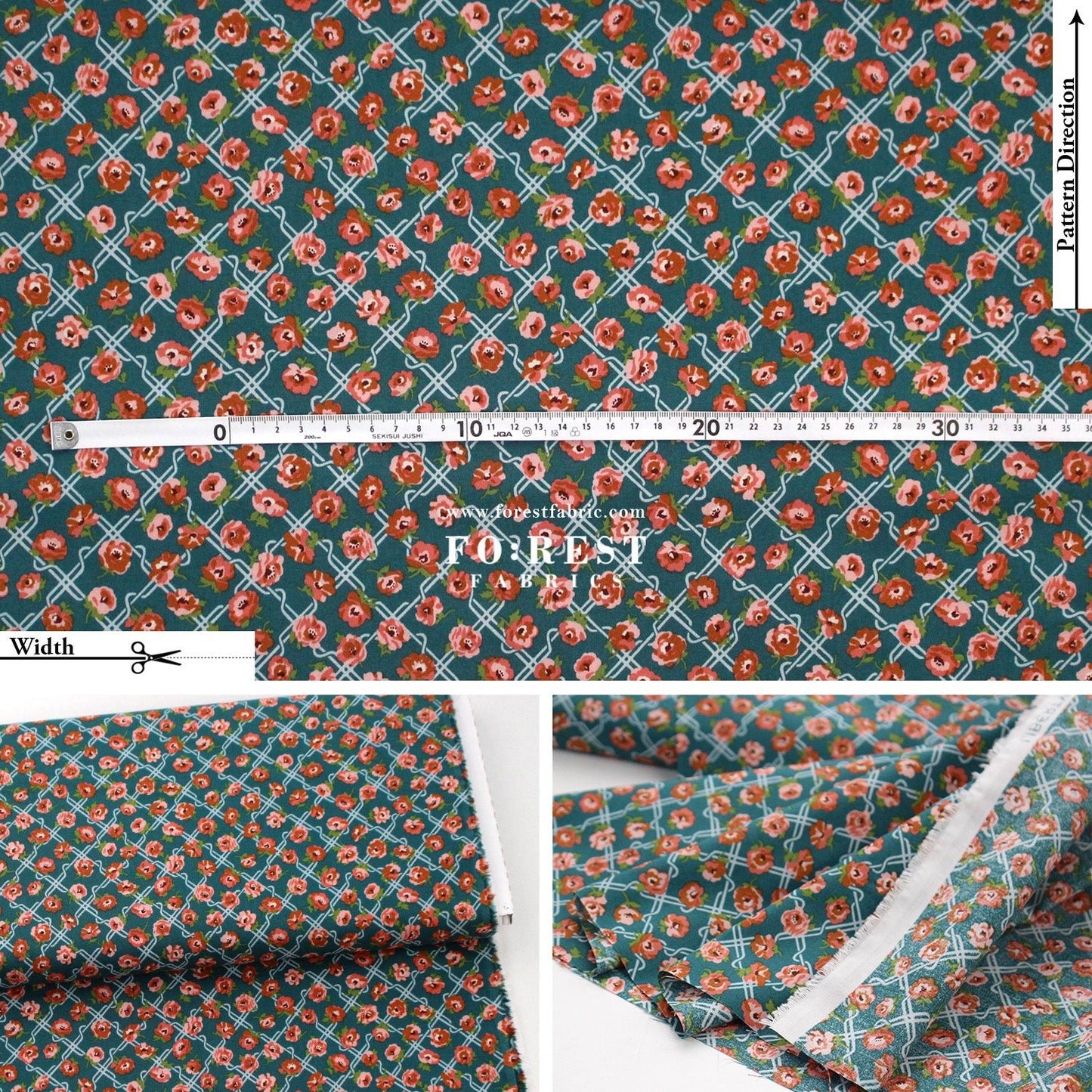 Quilting Liberty - Floral Nostalgia 1 fabric - FO:REST Fabric 布恩堂Liberty fabrictana lawnjapanese fabricykk zipper